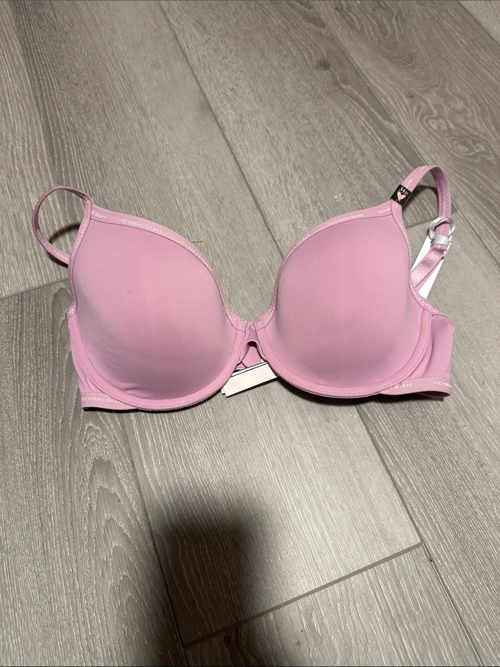 Victoria's Secret Light Pink lightly lined Demo T-Shirt Bra 34D new W/tsgs